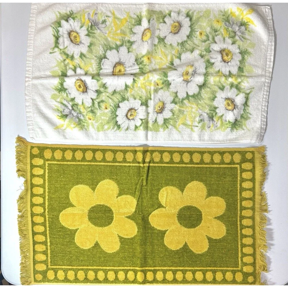 Lot of 7 Cotton Kitchen Tea Towels Variety of Designs Cannon Fashion Manor Sears